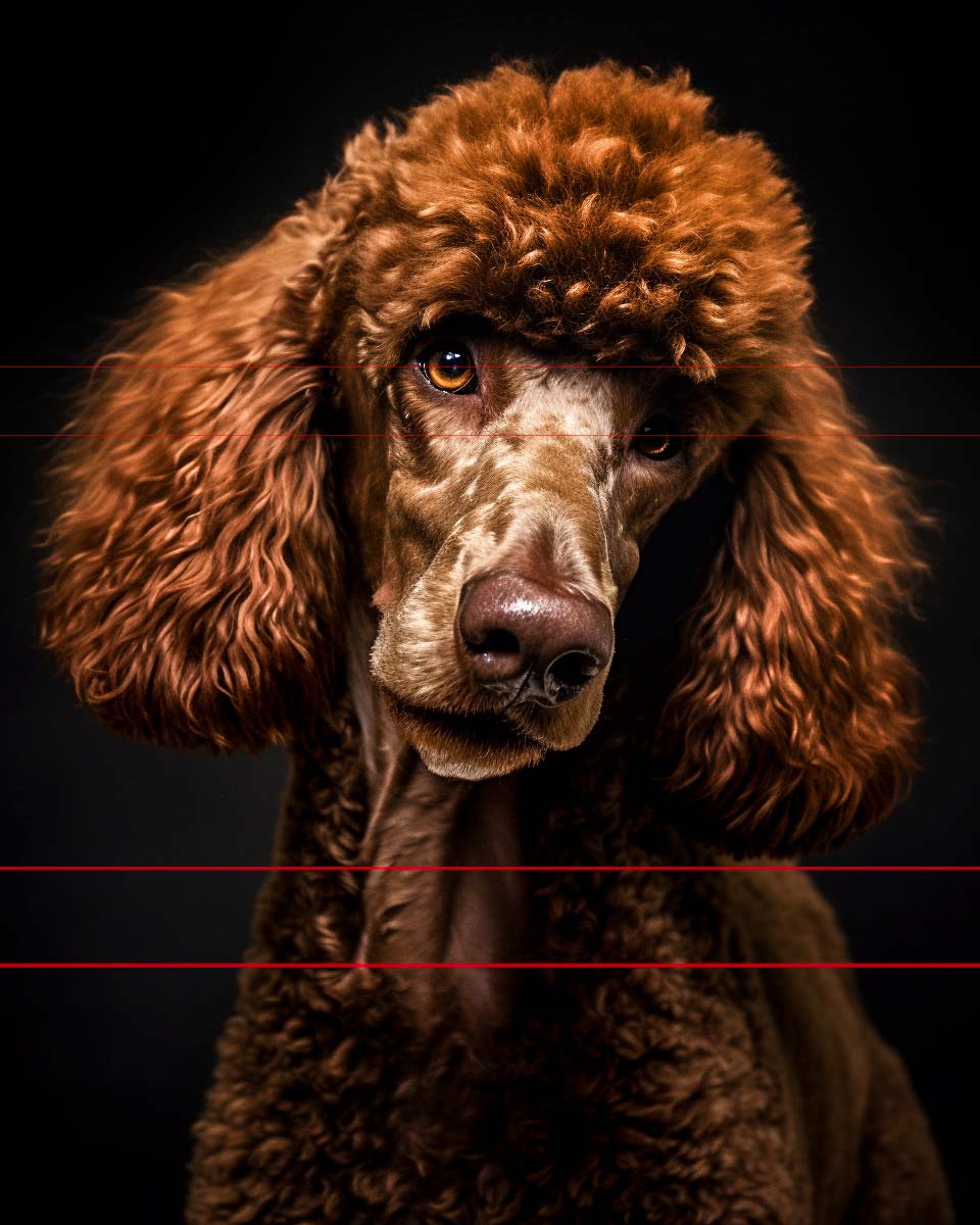 Standard Poodle Redhead Portrait